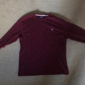 Maroon Polo Longsleeve Tshirt